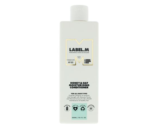 Label.M, Honey & Oat, Hair Conditioner, Moisturising, 300 ml Matu kopšana