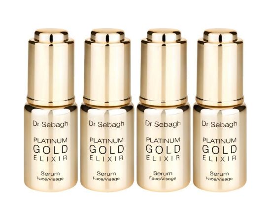 Set, Dr Sebagh, Platinum Gold, Anti-Aging, Day, Ampoules Treatment Serum, For Face, For Women, 4 pcs, 10 ml Косметика для тела