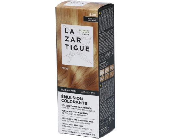 Lazartigue, La Couleur Absolue, Permanent Hair Dye, 8.00 Light Blond, 60 ml Matu kopšana