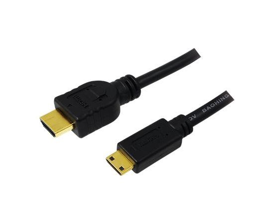 Logilink HDMI to Mini HDMI High Speed CH0021 HDMI Cable, Black, 1 m