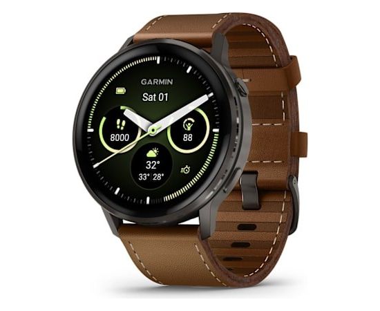 Garmin Venu 4 3.56 cm (1.4") AMOLED 45 mm Digital 454 x 454 pixels Touchscreen Black Wi-Fi GPS (satellite) Новинки смартфонов и телефонов