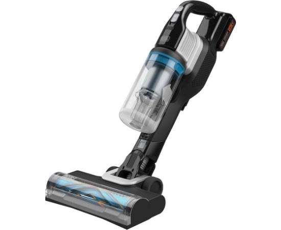 Black & Decker BHFEB520D1-QW stick vacuum/electric broom Battery Dry Cyclonic Bagless Black, Silver, Transparent 2 Ah Putekļu sūcēji