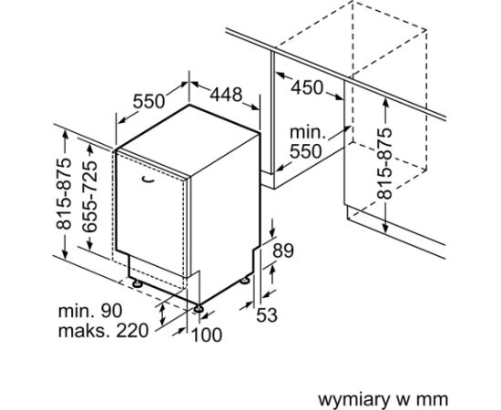 Bosch SPV4HMX13E dishwasher Fully built-in 10 place settings Крупная бытовая техника