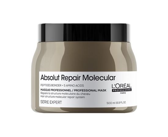 L'oreal Professionnel Absolut Repair Molecular Professional Rinse-Off Mask - Hloubkově posilující maska na vlasy 500ml Духи и косметика