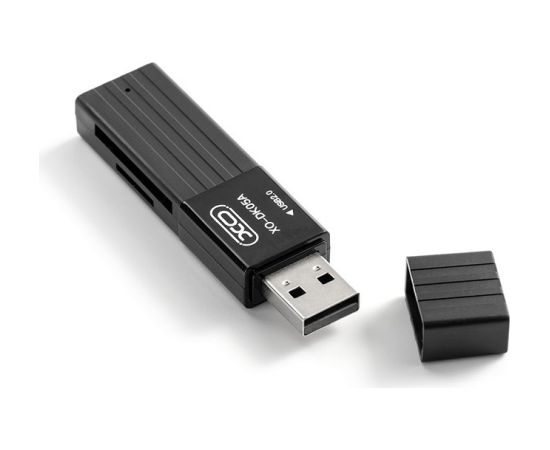 XO memory card reader DK05A 2in1 USB 2.0, black Atmiņas kartes micro SD SDHC