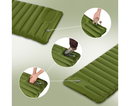 NC4402 ZAĻAIS PAKLĀJIS AR IEBŪVĒTU SŪKNI – NILS CAMP гамаки