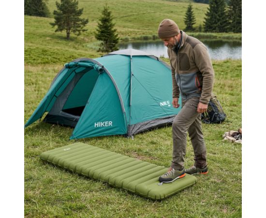 NC4402 ZAĻAIS PAKLĀJIS AR IEBŪVĒTU SŪKNI – NILS CAMP гамаки