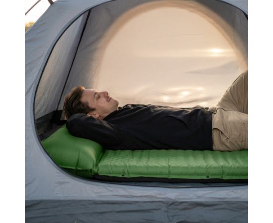 NC4060 GREEN dubultais pašpiepūšošais paklājiņš AR SPILVENU NILS CAMP гамаки