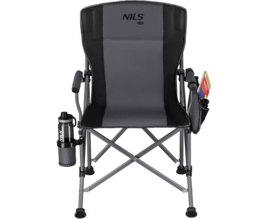NC3309 SALOKAMAIS ZVEJAS KRĒSLS PELKS-MELNS NILS CAMP Кемпинг стулья