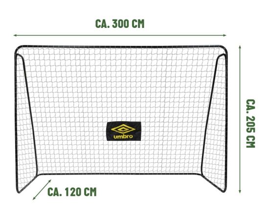FUTBOLA VĀRTI AR TĪklu 300x205x120cm UMBRO Для футбола
