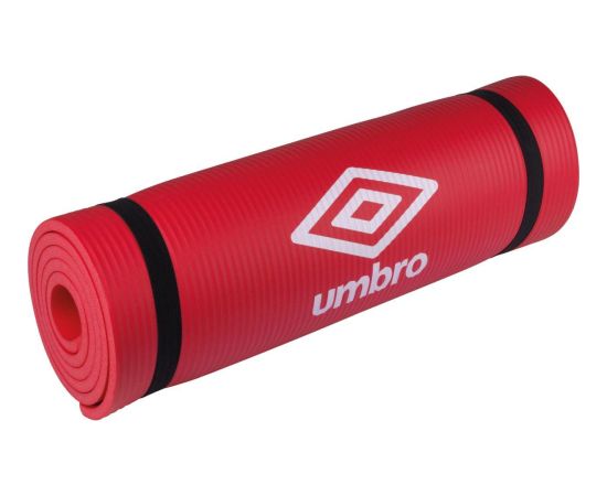 FITNESS PAKLĀJS NBR pretslīdošs 190x58x1CM SARKANS UMBRO Vingrošanas paklājiņi