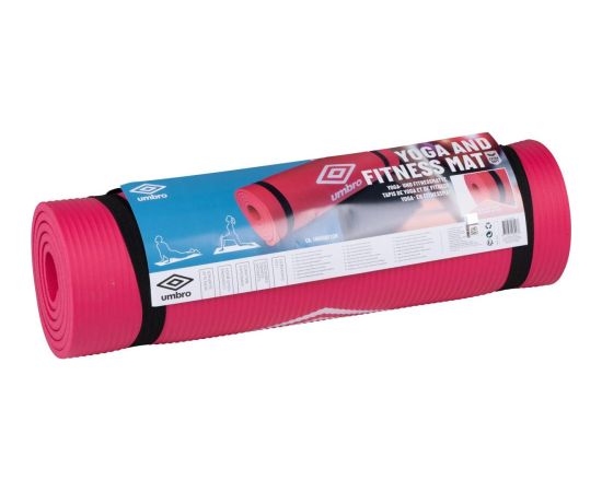 FITNESS PAKLĀJS NBR pretslīdošs 190x58x1CM SARKANS UMBRO Vingrošanas paklājiņi