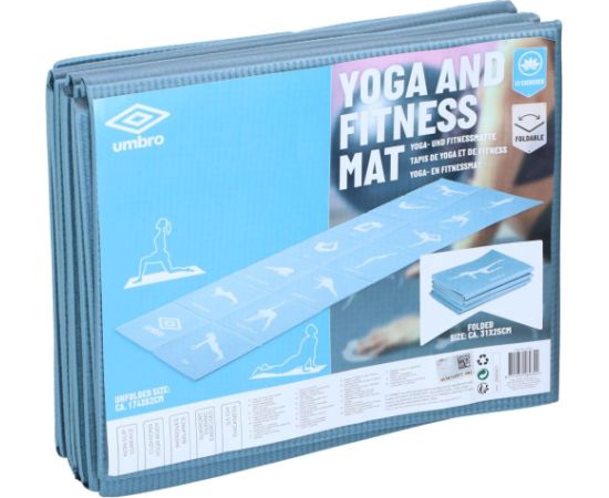 SALOKAMAIS JOGAS PAKLĀJS 5 MM 173x61 BLUE UMBRO Vingrošanas paklājiņi