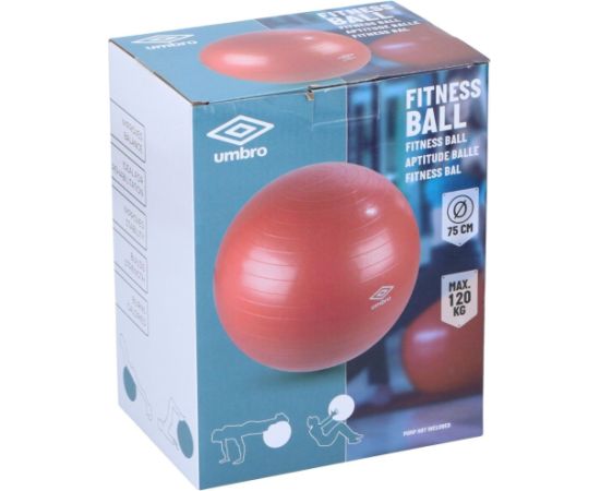 FITNESA Bumba 75CM SARKANS UMBRO Fitnesa bumbas