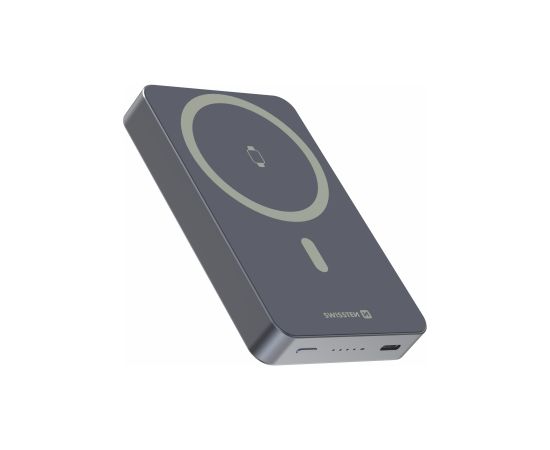 Swissten FUSION Power Bank Universāla Ārējas Uzlādes Baterija MagSafe / Apple Watch / 10000 mAh Sudraba Power Banks