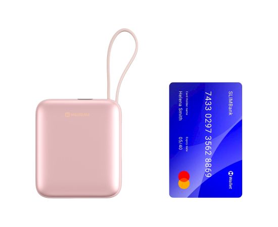 Swissten SPACE Power Bank Universāla Ārējas Uzlādes Baterija USB-C / Lightning / 10000 mAh Rozā Power Banks