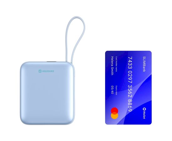 Swissten SPACE Power Bank Universāla Ārējas Uzlādes Baterija USB-C / Lightning / 10000 mAh Zila Power Banks