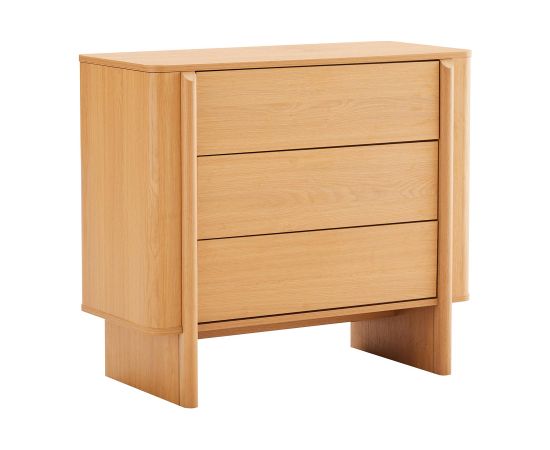 Sideboard MORBEN 90x42xH80cm, melamine with oak decor Новинки Для дома и сада 