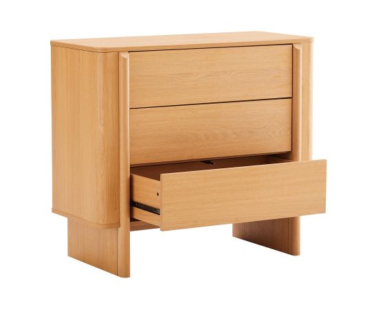 Sideboard MORBEN 90x42xH80cm, melamine with oak decor Новинки Для дома и сада 