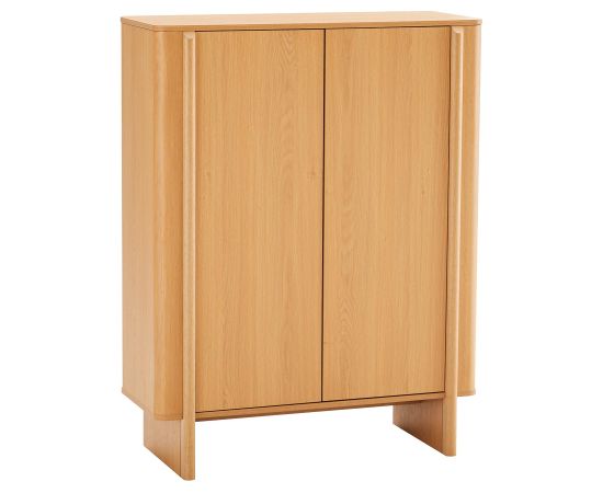 Highboard MORBEN 100x42xH130cm, melamine with oak decor Jaunumi -Dārzam