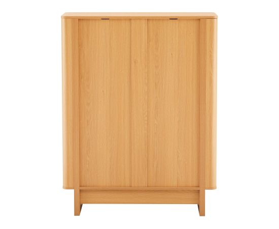 Highboard MORBEN 100x42xH130cm, melamine with oak decor Jaunumi -Dārzam