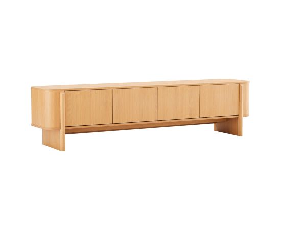 TV unit MORBEN 202.5x42xH50cm, melamine with oak decor Новинки Для дома и сада 