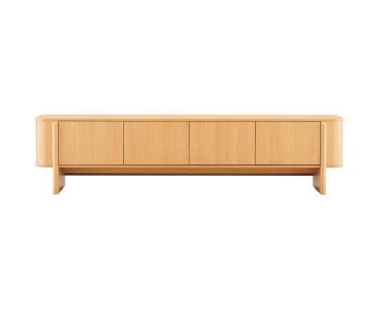 TV unit MORBEN 202.5x42xH50cm, melamine with oak decor Новинки Для дома и сада 