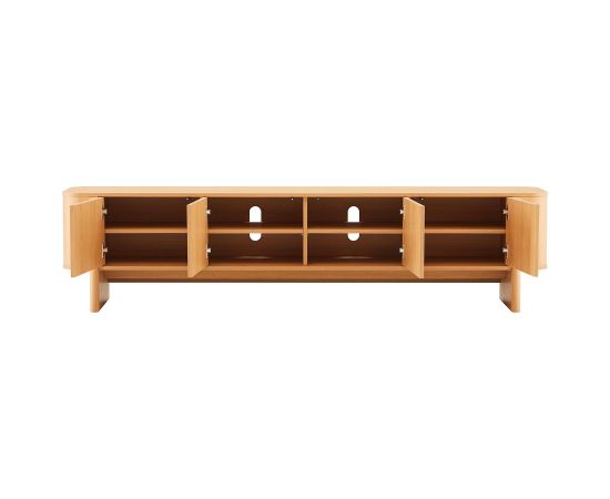 TV unit MORBEN 202.5x42xH50cm, melamine with oak decor Новинки Для дома и сада 