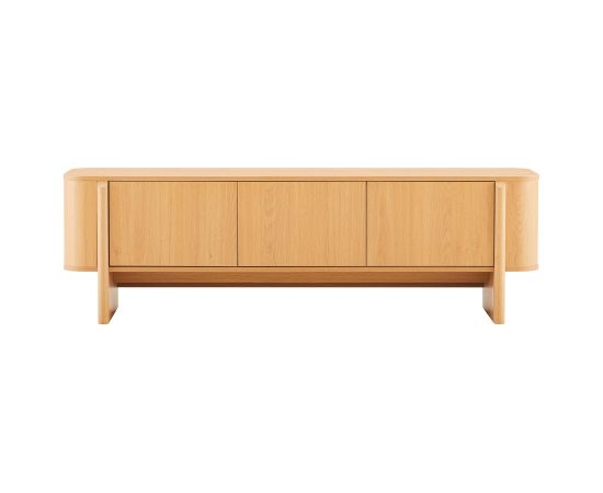 TV unit MORBEN 160x42xH50cm, melamine with oak decor Новинки Для дома и сада 