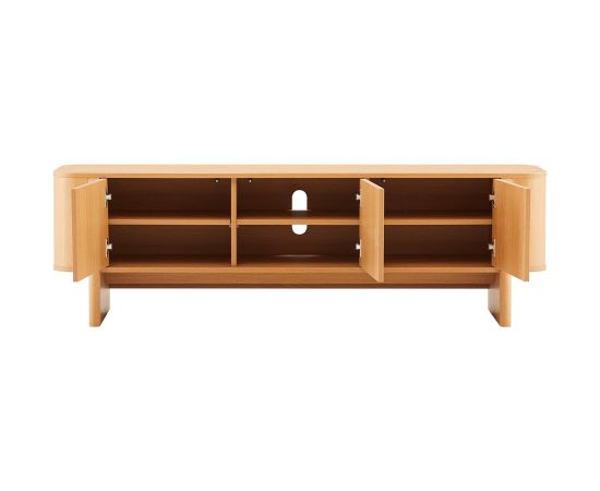 TV unit MORBEN 160x42xH50cm, melamine with oak decor Новинки Для дома и сада 
