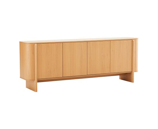 Sideboard MORBEN 202,5x42xH75cm, melamine with oak decor Новинки Для дома и сада 