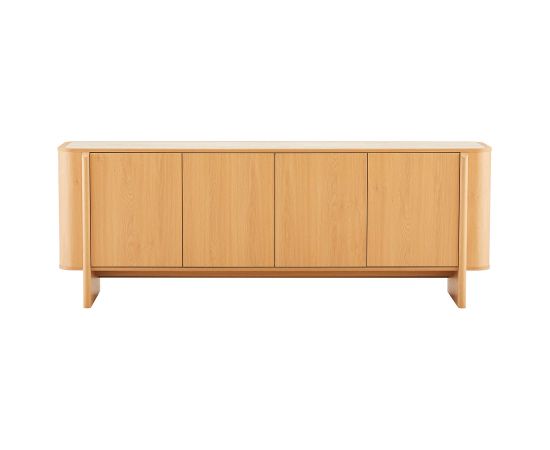 Sideboard MORBEN 202,5x42xH75cm, melamine with oak decor Новинки Для дома и сада 
