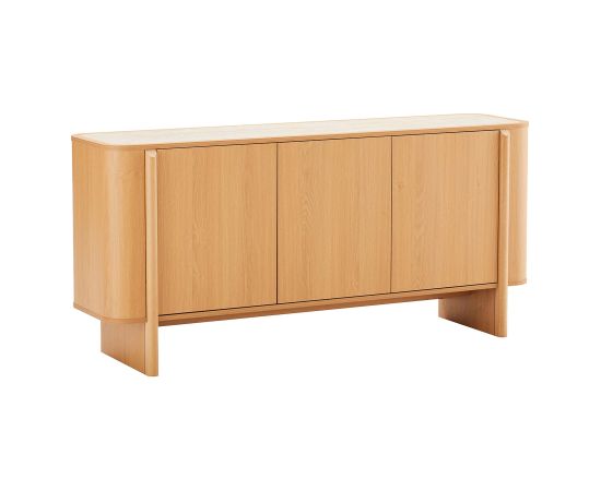 Sideboard MORBEN 160x42xH75cm, melamine with oak decor Новинки Для дома и сада 