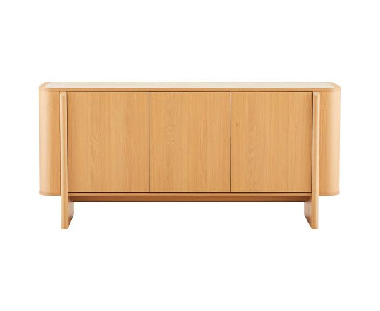 Sideboard MORBEN 160x42xH75cm, melamine with oak decor Новинки Для дома и сада 