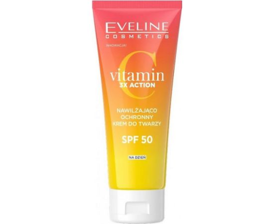 Eveline Cosmetics, Vitamin C 3x Action, Instant Glow & Protect, Day, Cream, Face, SPF 50, 30 ml Ķermeņa kosmētika