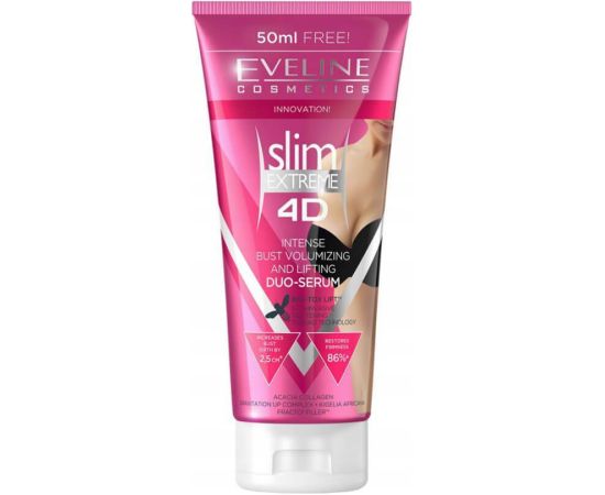 Eveline Cosmetics, Slim Extreme 4D, Volumizing, Body Serum, For Bust, 200 ml Ķermeņa kosmētika