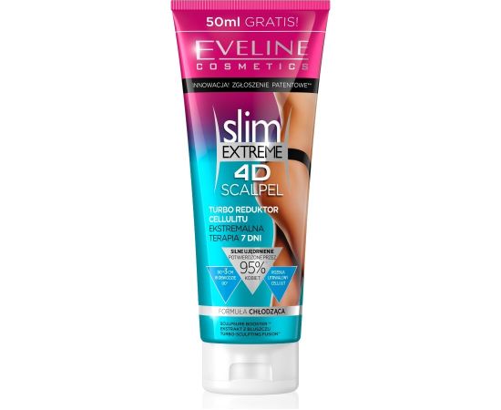 Eveline Cosmetics, Slim Extreme 4D, Slimming, Body Cream, Thighs, 250 ml Ķermeņa kosmētika