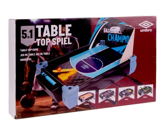 PIŁKARZYKI TENIS STOŁOWY CYMBERGAJ KRĘGLE KOSZYKÓWKA 5W1 UMBRO Для футбола