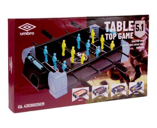 PIŁKARZYKI TENIS STOŁOWY CYMBERGAJ KRĘGLE KOSZYKÓWKA 5W1 UMBRO Для футбола