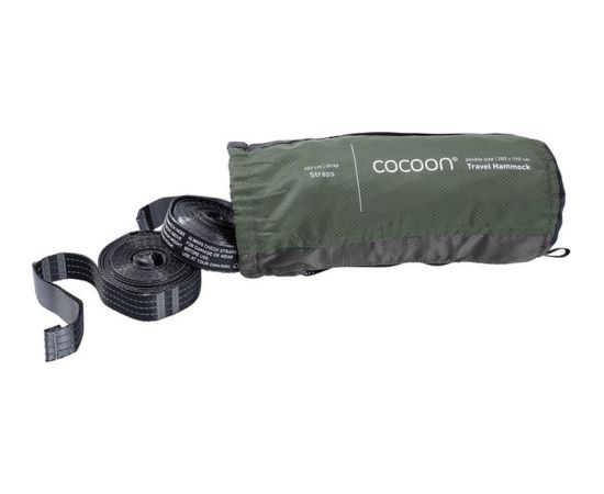 Hamak dwuosobowy Cocoon Travel Set Double, cypress green Dārza šūpuļkrēsli