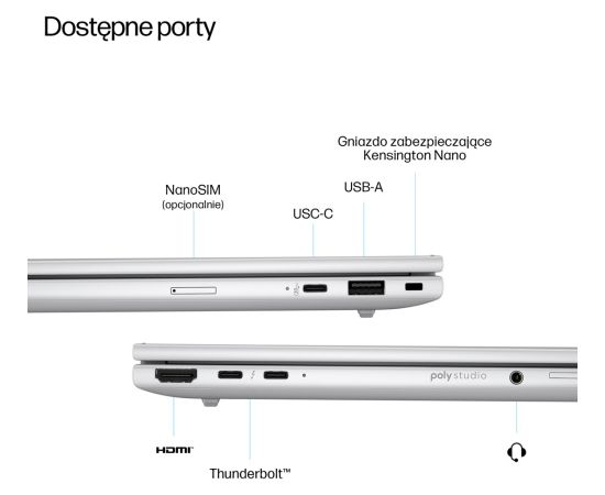 HP EliteBook 8 G1i Ultra 5 225U 16"WUXGA 400nits LBL AG 16GB DDR5 5600 SSD512 Intel Arc Cam 5M+IR+ISP 62Wh W11Pro Aluminium Glacier Silver 3Y OnSite Portatīvie datori