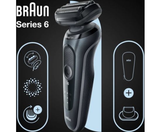 Golarka Braun Series 6 Golarka foliowa Przycinarka Czarny Jaunumi - Skaistums