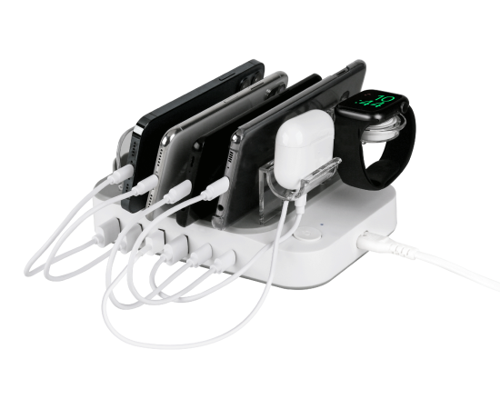 DELTACO USB uzlādes stacija 6 ierīcēm DPS-0200 [CLONE] [CLONE] Решения для зарядки
