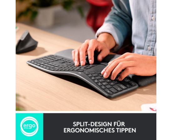 Logitech ERGO K860 Split for Business (graphite, DE layout) Клавиатуры