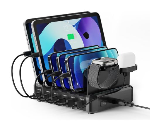 Ewent EW1335 mobile device charger Universal Black AC Fast charging Indoor Telefonu lādētāji 220v