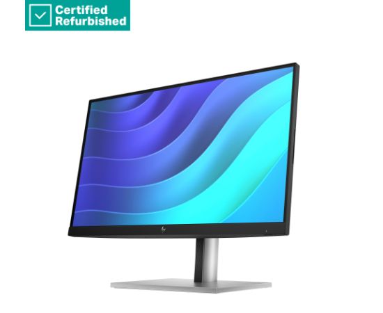 RENEW SILVER HP E22 G5 FHD Monitor - 21.5" 1920x1080 FHD 250-nit 75Hz AG, IPS, HDMI DisplayPort, 4x USB-A, height adjustable tilt swivel pivot, 1 years   6N4E8AAR#ABB LED / LCD мониторы