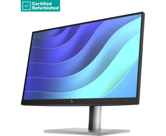 RENEW SILVER HP E22 G5 FHD Monitor - 21.5" 1920x1080 FHD 250-nit 75Hz AG, IPS, HDMI DisplayPort, 4x USB-A, height adjustable tilt swivel pivot, 1 years   6N4E8AAR#ABB LED / LCD мониторы