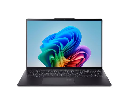 Notebook ACER Swift Swift 16 AI OLED CPU Intel Core Ultra 5 226V 2.1 GHz 16 " 2880x1800 pixels RAM 16 GB LPDDR5x-SDRAM SSD 512 GB On-board graphics Yes Keyboard language English OS installed Windows 11 Home Colour Black Weight 1.46 KG NX.J3ZEL.005 Portatīvie datori