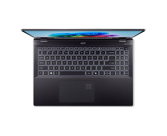 Notebook ACER Swift Swift 16 AI OLED CPU Intel Core Ultra 5 226V 2.1 GHz 16 " 2880x1800 pixels RAM 16 GB LPDDR5x-SDRAM SSD 512 GB On-board graphics Yes Keyboard language English OS installed Windows 11 Home Colour Black Weight 1.46 KG NX.J3ZEL.005 Portatīvie datori