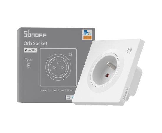 Sonoff WS01TPE-E WiFi Smart Wall Socket (Type E) Viedās rozetes